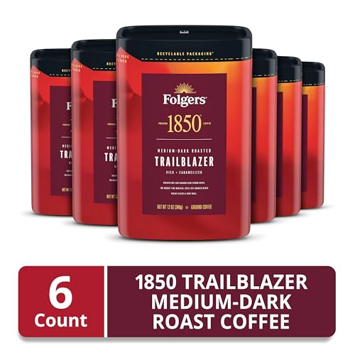 Image of Folgers 1850 Trailblazer Ground Coffee, 6 Canisters