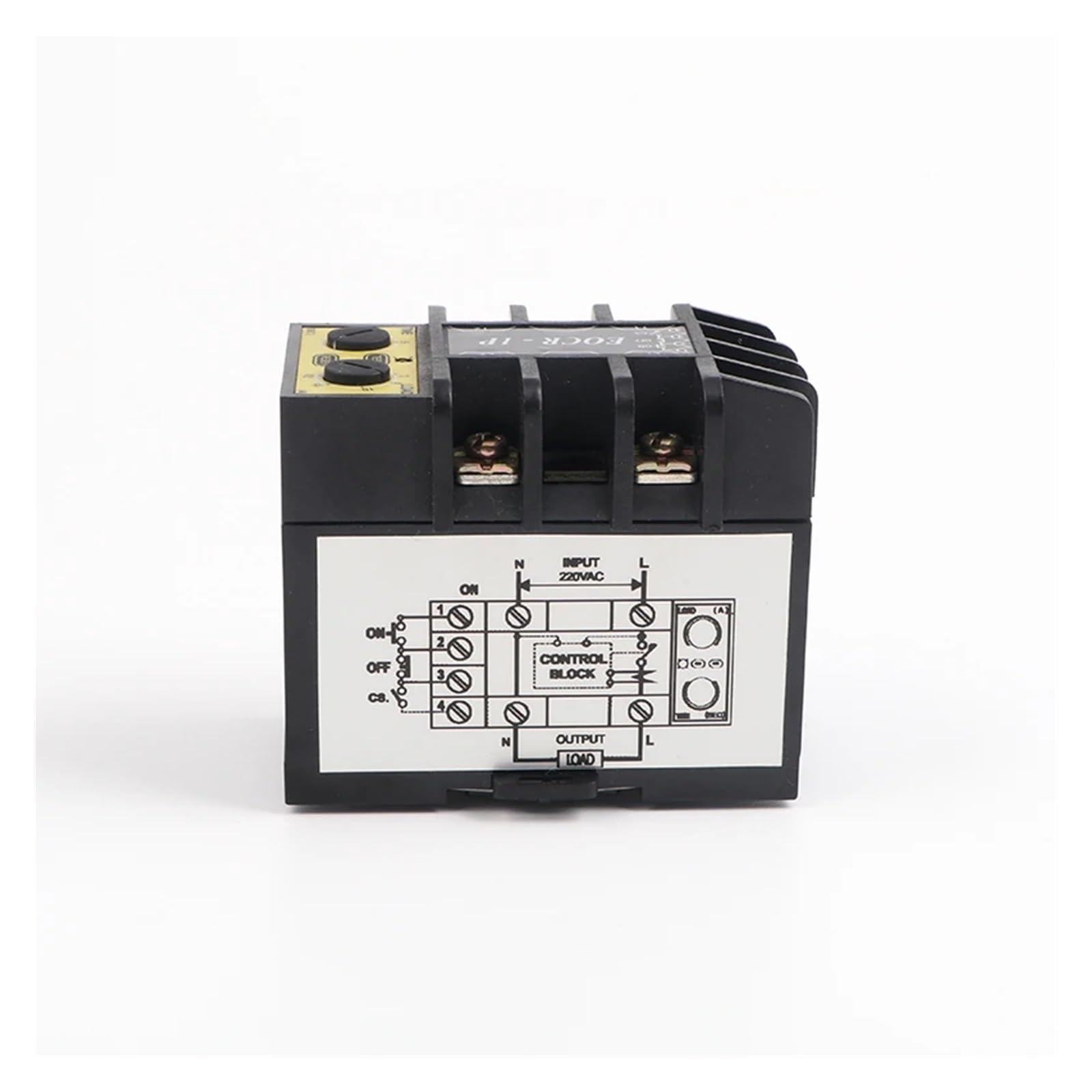Relés monofásicos, relé electrónico de sobrecorriente, Ajuste de Tiempo, Corriente Ajustable, protección térmica del Motor EOCR-1P (220 V, 2-20 A)