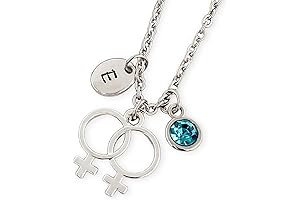 Personalized LGBTQ Necklace: Embrace Your Pride with the Empowering Double Venus Symbol