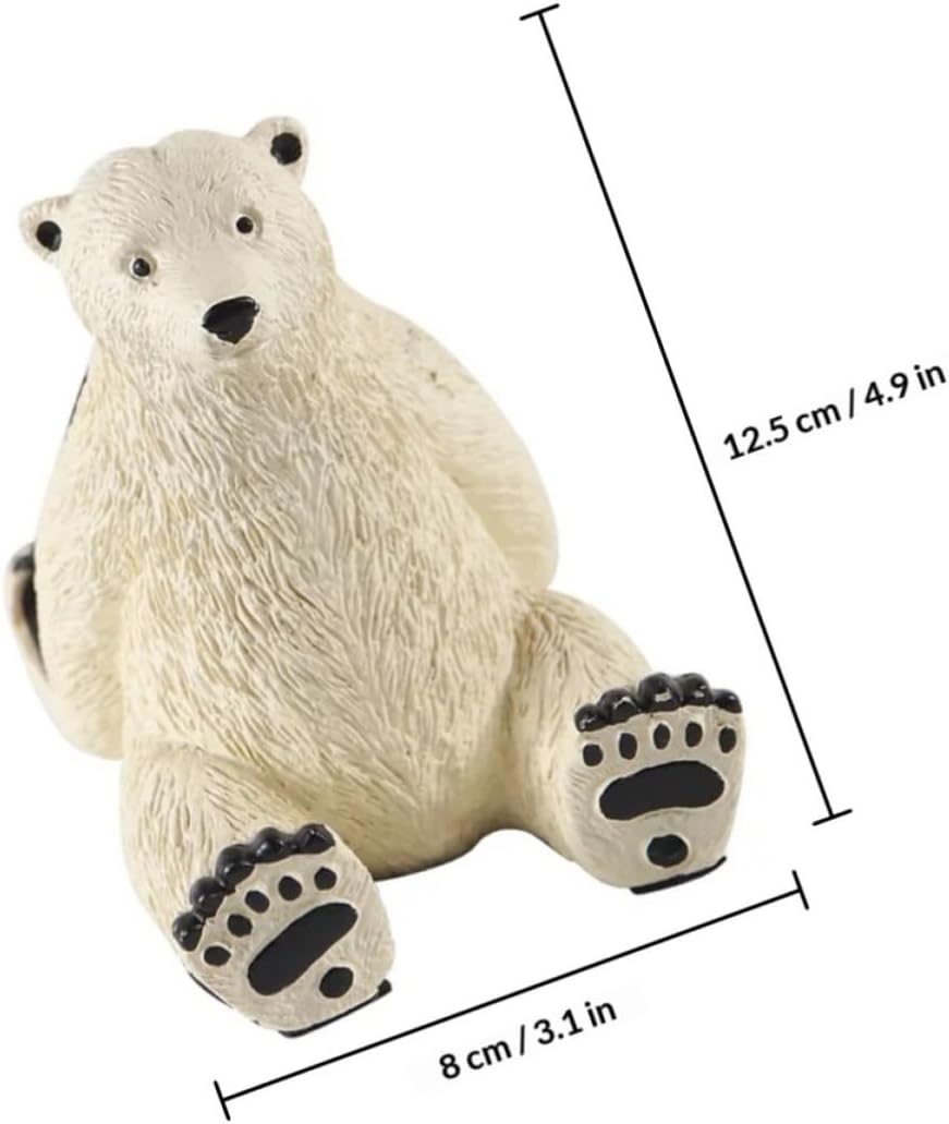 Xmas Bear Resin Phone Holder Tablet Storage Rack, White image 2