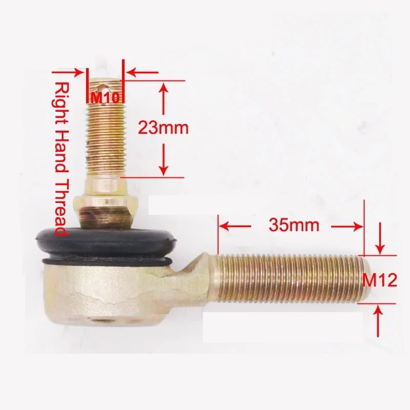 Kit varilla dirección M10 M12 rosca izquierda 270mm de alta resistencia para gear rack 3