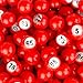 Regal Bingo-Raffle Balls Premium Red Calling Balls with Easy Read Window 7/8 (0.875) in for Large Group Games Game Night & Recreational Activities