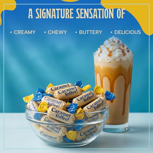 Goldbury Delights Butter Me Bonkers Caramel Toffee, 6.4 oz (Pack of 1) - Creamy, Buttery, & Delicious Individually Wrapped Chewy Caramel Toffee Candy, Ideal for Party Favors & Special Occasions - image 2