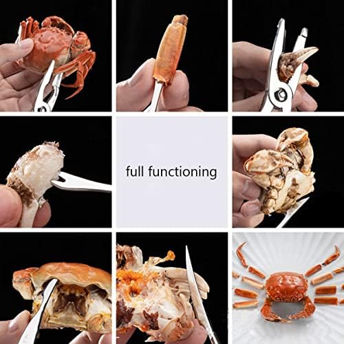 Antcher 3Pcs Seafood Tools Set Lobster Crab Leg Crackers Nut Crackers and Stainless Steel Seafood Spoon and Forks Set Gift with Package Box
