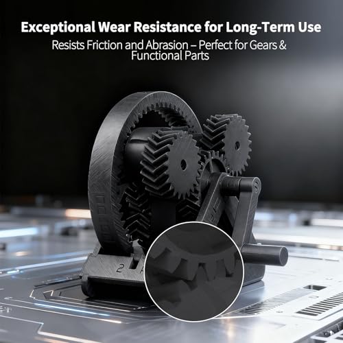 Image of IEMAI PC-CF 3D Printer Filament 1.75mm Matte Black 1KG, Carbon Fiber Reinforced Polycarbonate Superior Strength & Rigidity, Impact & High-Temperature Resistant for Industrial Parts