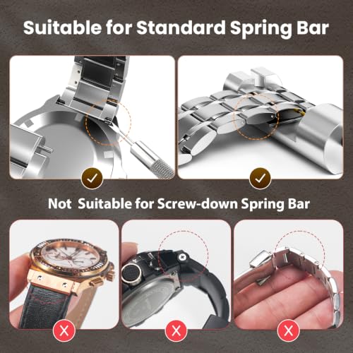 Image of JOREST Watch Link Removal Kit, Resizing Tool for Bracelet Adjustment & Replacement, Pin Remover for Sizing Strap, Watch Adjuster, Hammer for Watch Repair, Adjust Band, with User Manual, Punches