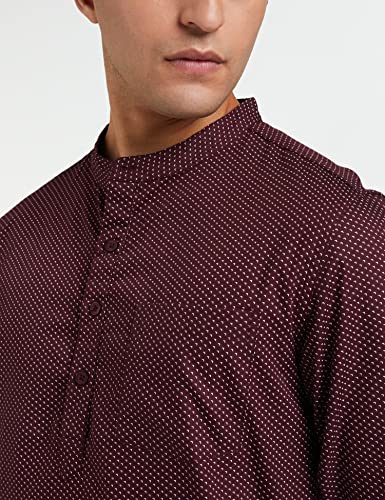 Image of Amazon Brand - Symbol Men Cotton Printed Short Kurta (Regular Fit)