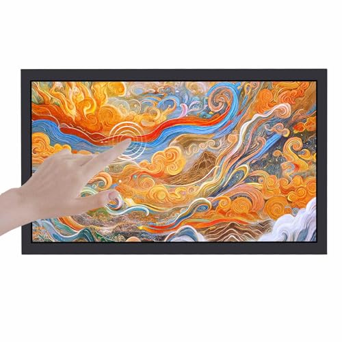 Image of VSDISPLAY 18.5'' Industrial Touch Monitor 1920x1080 with H /D DVI VGA Input | 16:9 Aspect Ratio Display,with Brackets