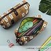 LParkin Lucky Japanese Cat Pencil Case Cute Maneki Neko Cat Pencil Bag Pouch Case Makeup Cosmetic Bag Kawaii Gadget Box Stationary