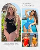 10 Best Bathing Suits with Tummy Control for Women Over 60: Flattering Swimwear for Confidence at Any Age 7 SHAPELLX Bathing Suit for Women One Piece Swimsuits Women Tummy Control Black Swimsuit Swimwear(Black,Medium)