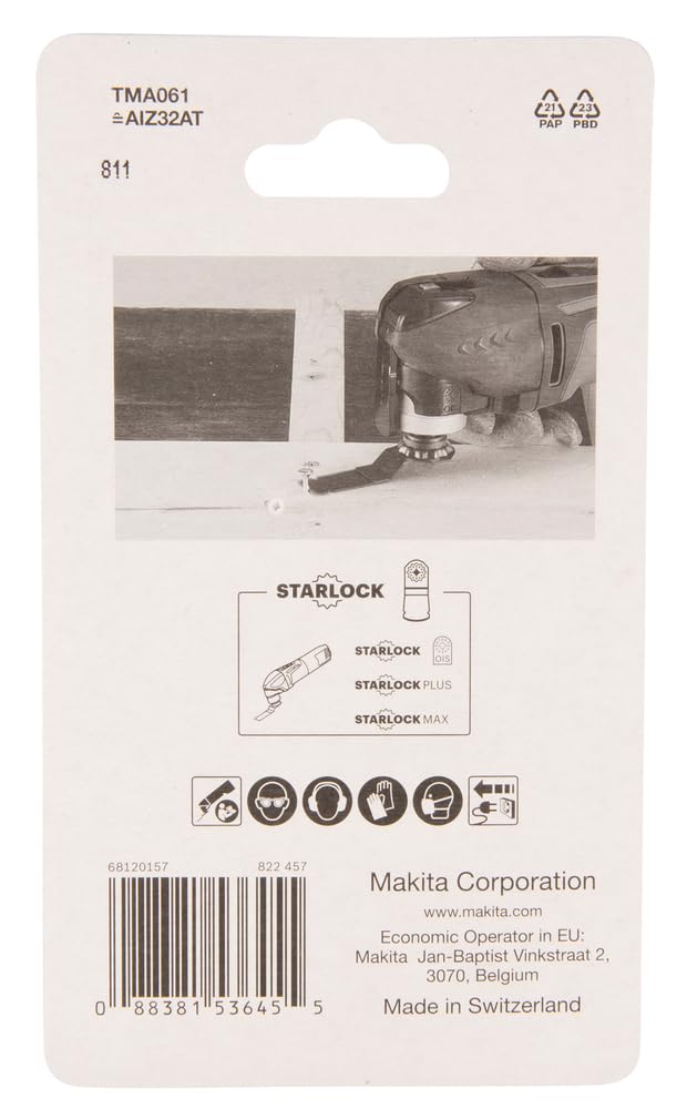 Makita B-64951 Lama Starlock 23 TPI TC/HM TMA061 32mm Metallo