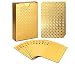 EAY Playing Cards Luxury Waterproof 24K Gold Diamond Foil Poker Carta, Gold Playing Cards, Deck of Cards, Plastic Playing Cards, Waterproof Deck Cards