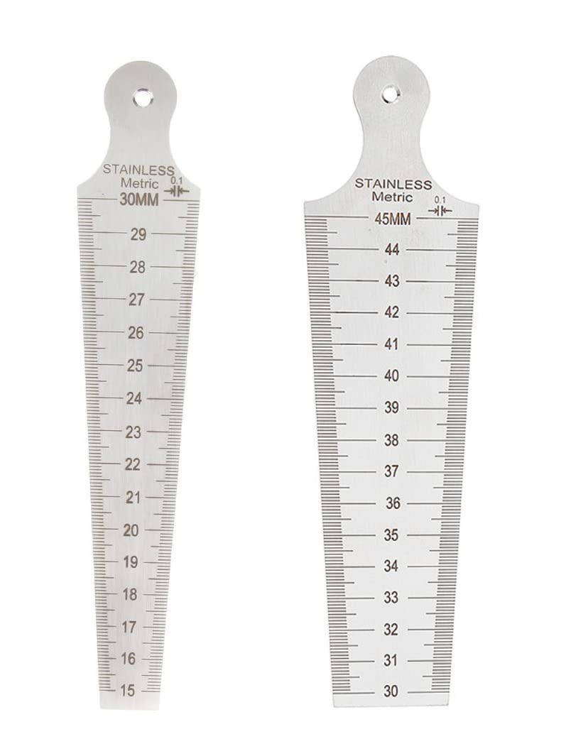 Bore gauge/Taper Gage 15-30mm & 30-45mm Stainless Steel Taper Welding Gauge Feeler Gap Hole Measure Tool (PACK OF 2) (B0BR15P133) Amazon Price History, Amazon Price Tracker