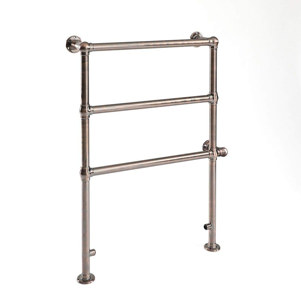 Milano Derwent 200W Brushed Bronze Ladder Style Electric Heated Towel Rail - 966mm x 673mm