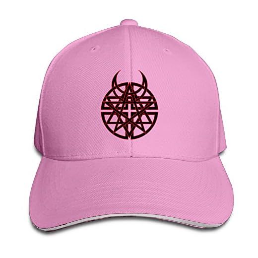 Bro-Custom Disturbed Brand Sandwich Adjustable Chapeau Baseball Cap Pink