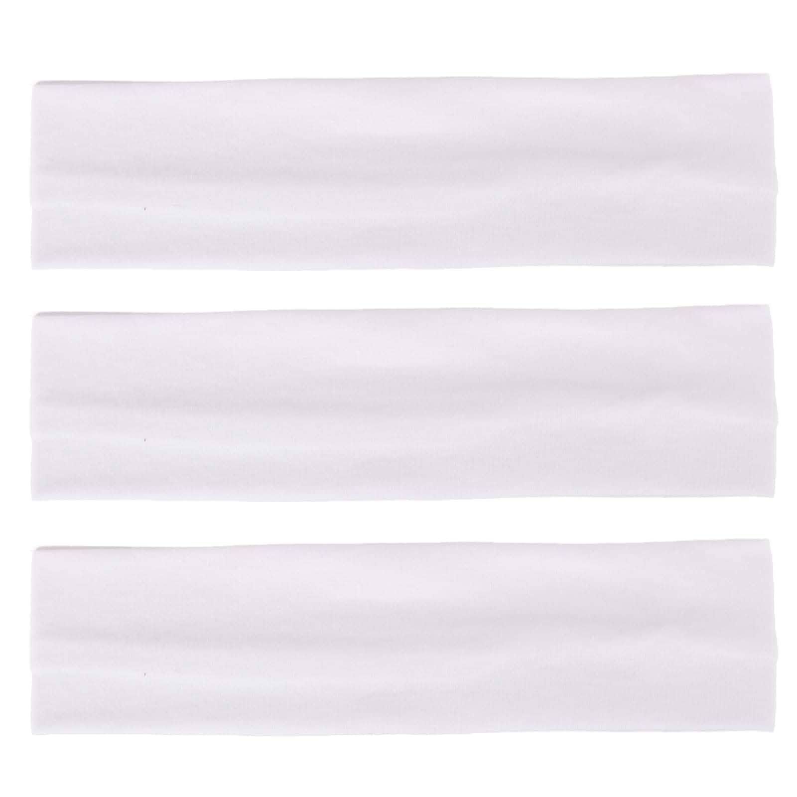 MapofBeauty 3 Pack Yoga Headbands Cotton Head Band Hairwarp Stretchy Headbands, for Sports Running Exercise Gym