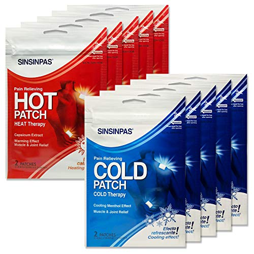 SINSINPAS Cold & Hot Patch (10 Mixed Pack, (20 Patches Total))