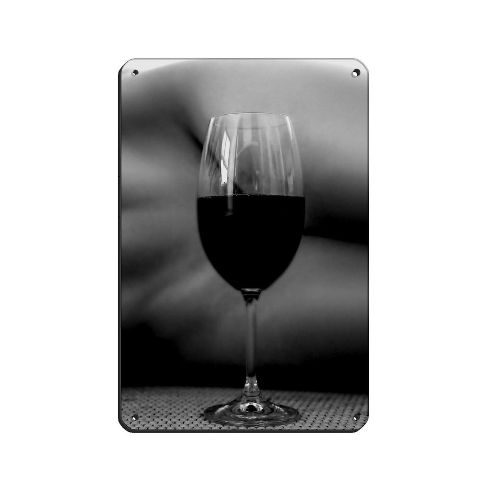 Red Wine Art, Vintage Bar Decor, Feminist Poster Tin Sign Vintage Metal Pub Club Cafe Bar Home Wall Art Decoration Poster Retro 8x12inch(20x30cm)