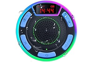 Shower Clock Bluetooth Speaker with LED Display, IPX7 Waterproof Wireless Speaker