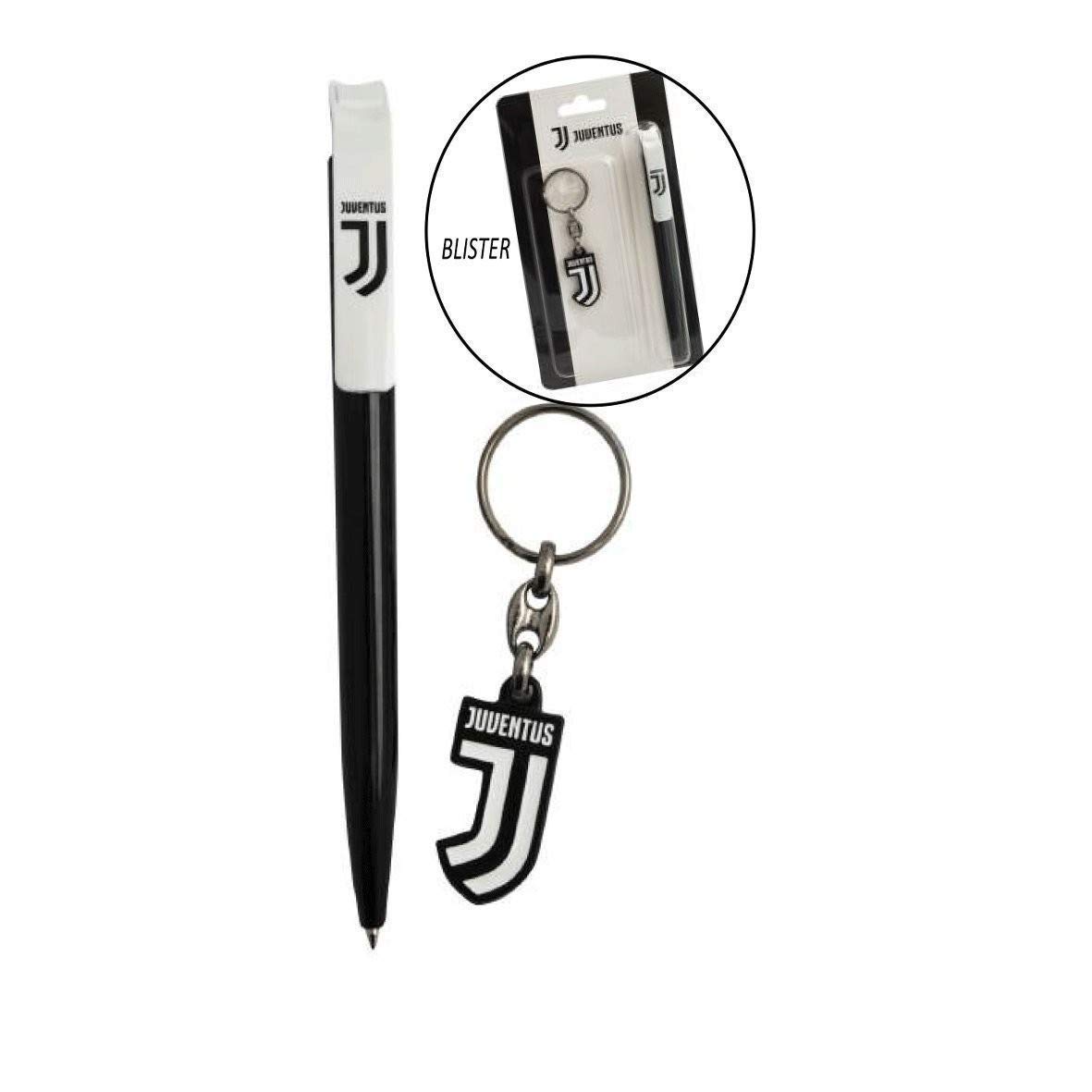 JUVENTUS Porte-clés Stylo Set Produit Officiel Blister Pack