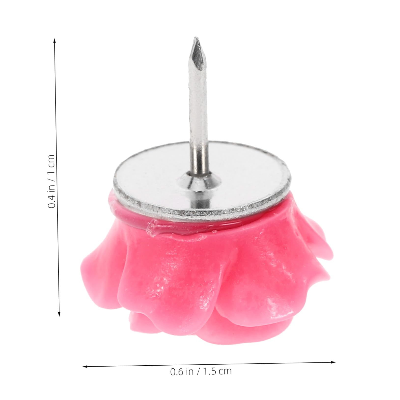 Sewroro 120stücke Dekorative Rosennadeln Für Korktafeln Süße Blumen-pushpins Aus Resin Für Büro Und Wohnraumgestaltung Farben Je