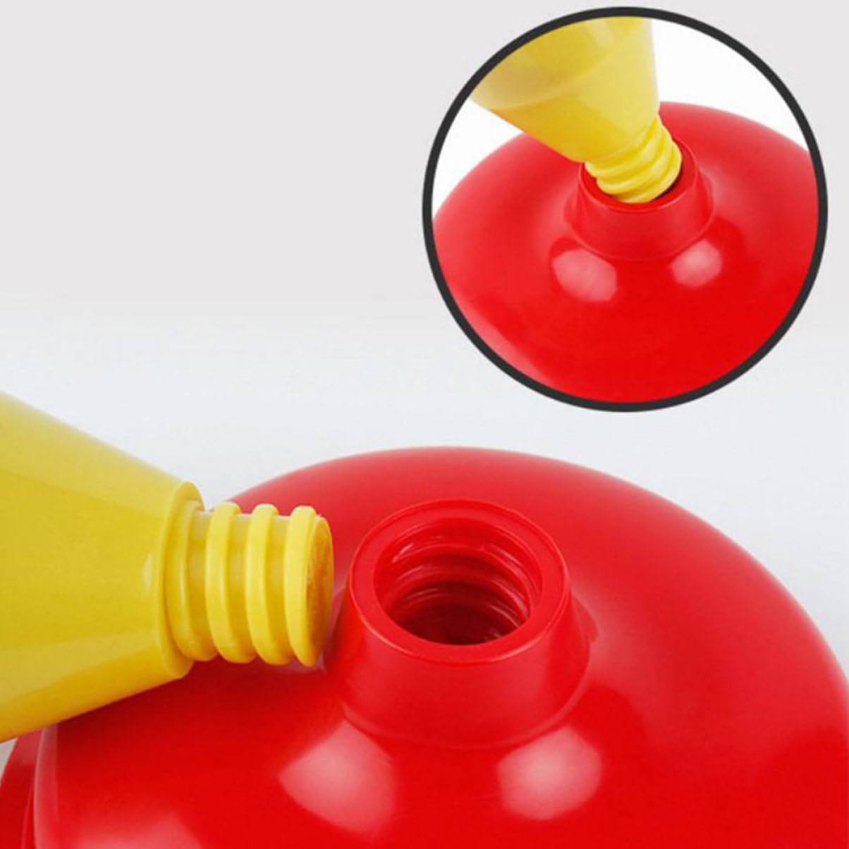 2 Stück Toilettenpömpel aus Gummi Hochdruck Pümpel für Einfache Verstopfungslösung im Badezimmer Rot Effektiver Wc Saugnapf für Toilettenreinigung