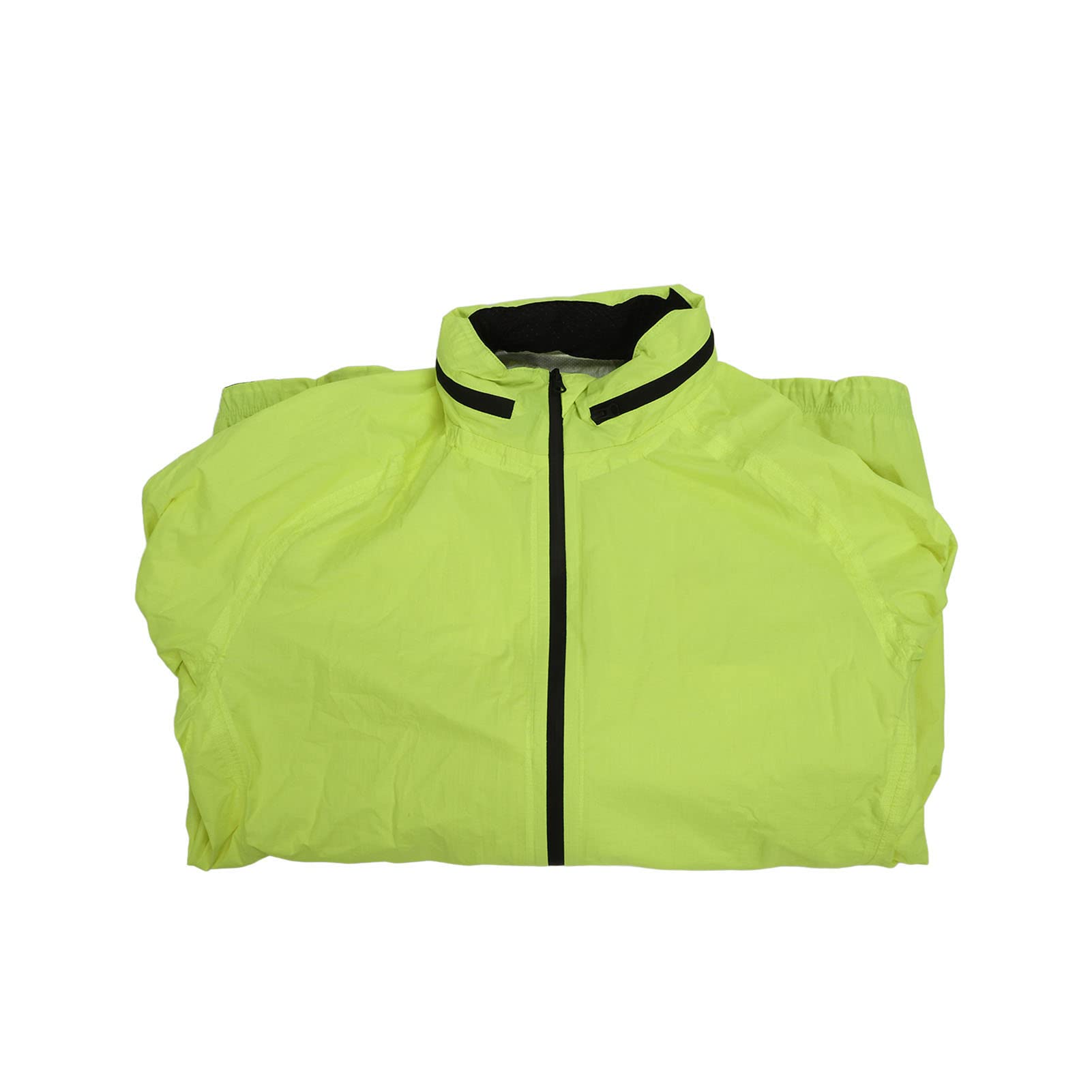 Chubasquero, Chubasquero de Nailon Transpirable para Ciclismo, Ropa Deportiva Ligera e Impermeable para Hombres y Mujeres Amarillo Fluorescente XXXL (XXXL)