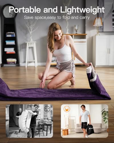 CHILLSUN Twin Air Mattress Inflatable Airbed with Built in Pump, 3 Mins Quick Self-Inflation, Comfortable Top Surface Blow Up Bed for Home Portable Camping Travel, 75x39x18'', 550 lb MAX