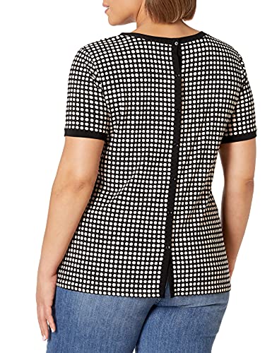 Anne Klein Women's Size Plus Button Back Top - Image 3