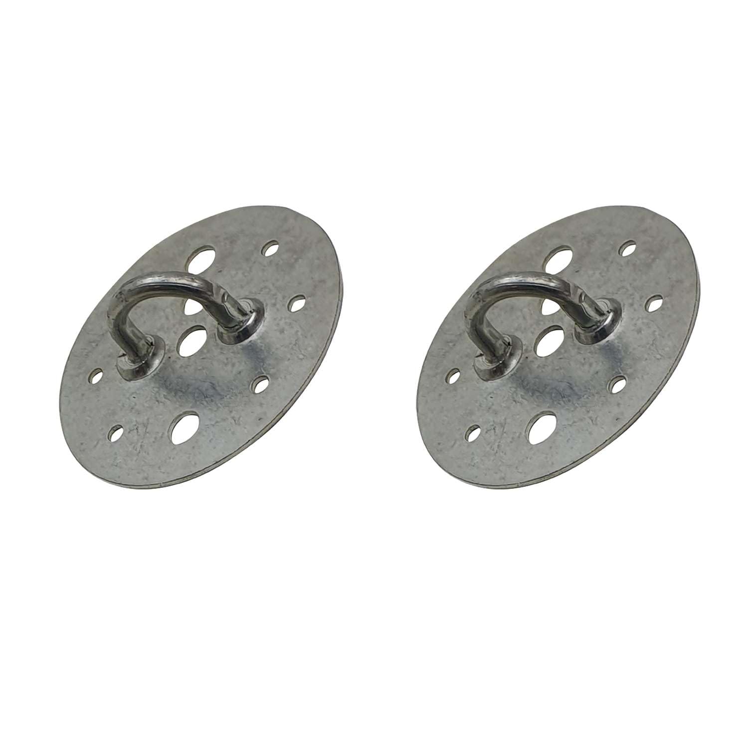 LEDSone 2 Pack Ceiling Hook Plate Light Mount Bracket with Metal Hanging Hook for Pendant Lights, Chandelier Ceiling Mount Plate with Screw Holes for Cable Lighting Fixture