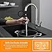 Grifo de Cocina, TACKLIFE Grifo Cocina con Ducha Extraíble de Acero Inoxidable,...