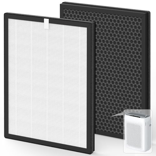 Image of KJ300 Replacement Filters | Compatible with VEWIOR KJ300 Purifier | 3-Stage Filtration | (White 2PCS)