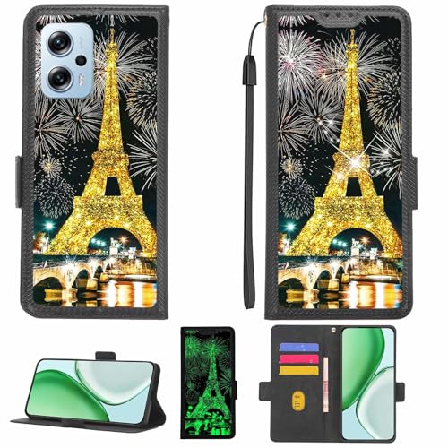 �Ή� Redmi Note 11T Pro+Plus �p �P�[�X Case [1�� 9H+�d�x���� �K���X�t�B����] [RFID�u���b�N][�����{�Ö锭������] LPT-TT