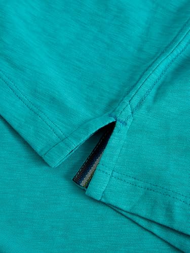 T-shirt vert pour hommes regular fit en coton à manches courtes taille M - 6
