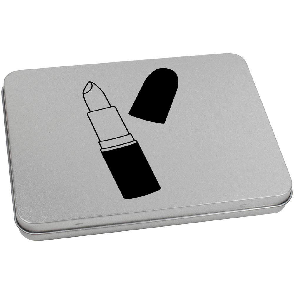 Azeeda 170mm 'Lipstick' Metal Hinged Tin/Storage Box (TT00136144)