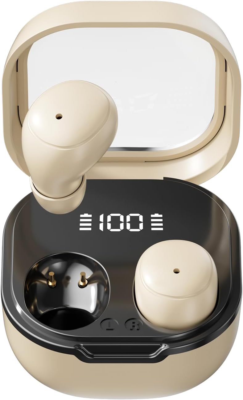Micool Mini Sleep Earbuds, Bluetooth 6.0 Wireless Headphones with Cloud Comfort Fit, Hi-Fi Sound & Noise Reduction, 30H Battery for Side Sleepers & All-Night Use (White)