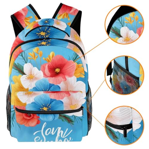 Welcome spring (1) Backpack Travel Rucksack Durable Bags for Students Outdoor Hiking Camping Weekend Backpack3