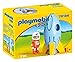 Playmobil 1.2.3 70186 - Razzo con Astronauta, Multicolore, dai 18 mesi