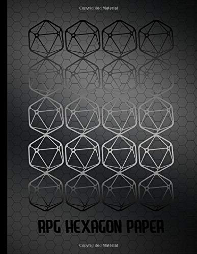 RPG Hexagon Paper: (200 Pages) Blank Hexagonal Journal Notebook for Mapping Strategies : Small & Large Hex Pages Strategy Map Making for Tabletop Gaming : Hex Grid Battle Maps