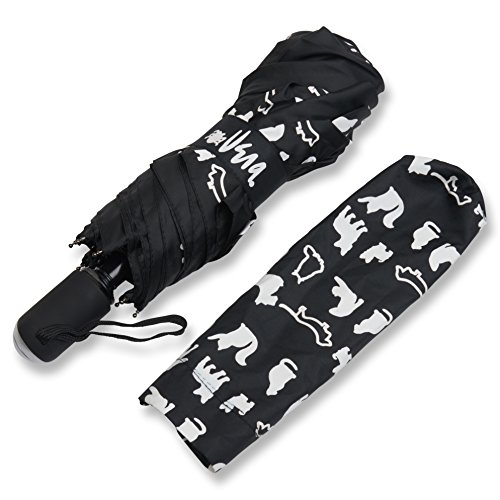 Vera Umbrella Auto Open Water Activated Color Changing (Black Pets)