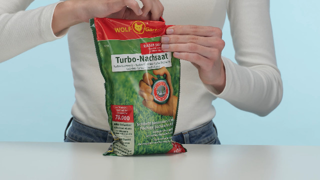 Semente Per Prato Wolf-Garten Turbo Nachsaat - 0.2 Kg Per 10 M&sup2;, Per Risemina Aree Danneggiate