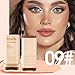 Foundation Stick, 2 in 1 Dual-Ended Eraser Contour Stick with Brush, Tinted Moisturizer, Skin Tint, Face Foundation, Radiant & Dewy Finish for Face Makeup, Sheer to Medium Coverage (＃09)