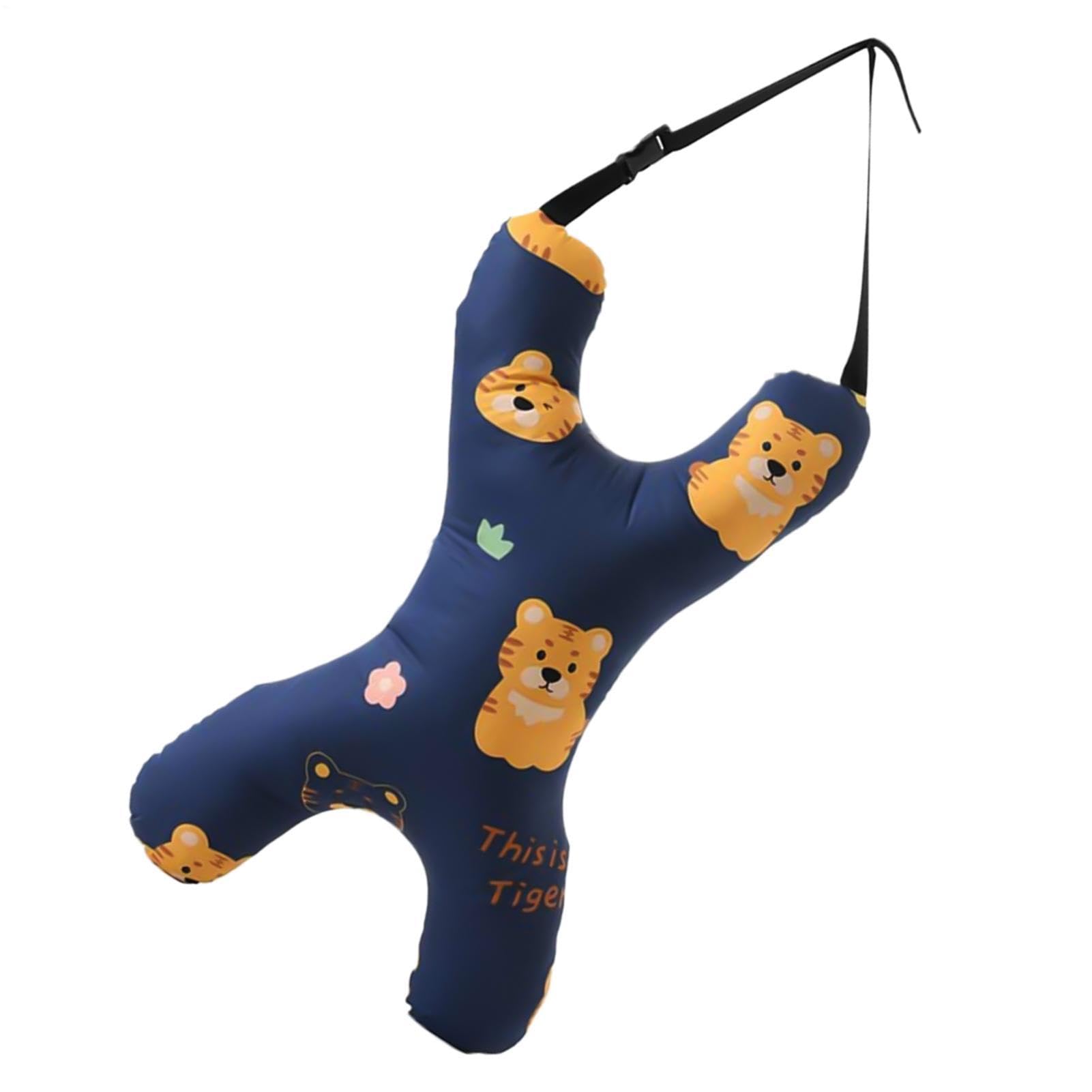 Cojín para asiento de coche para niños, cojín de viaje en forma de H con