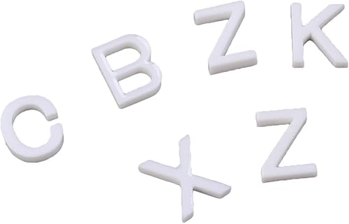 Miniatura 9 de Exceart 200 adornos de resina con parte trasera plana del alfabeto con caja de almacenamiento de plástico para manualidades, álbumes de recortes,