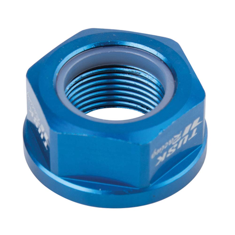 Tusk Nyloc Axle Nut M22 X 1.50 Blue Compatible with Yamaha YZ250F/YZ450F 2011-2025