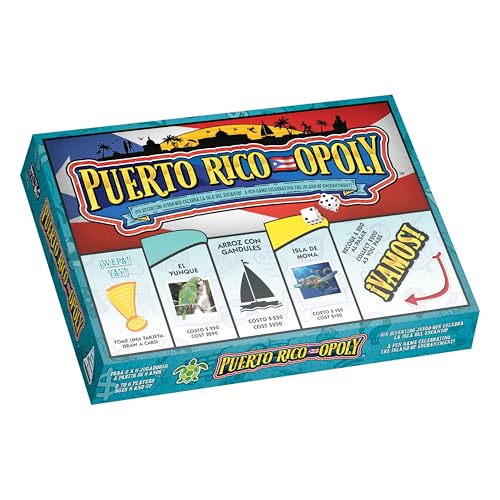 Late for The Sky Puerto RICO-OPOLY juego de mesa bilingüe miniatura 1
