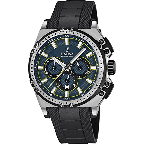 Preisvergleich Produktbild Festina Herren Chronograph Quarz Uhr mit Kautschuk Armband F16970 / 3