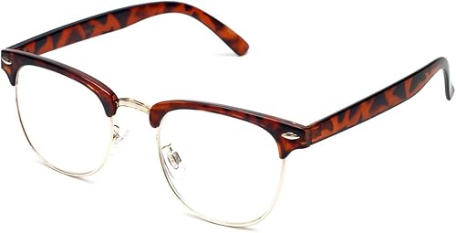 Calabria 5921R - Lentes de lectura de diseño vintage, juego de chorro de metal, para hombres y mujeres, lectores clásicos, lentes de moda elegantes