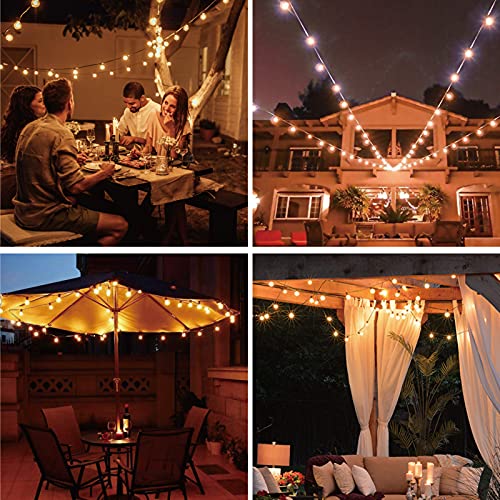 Meconard G40 Led Replacement Light Bulbs, 1.57 Inch 1 Watt Shatterproof Led Globe Bulbs For Indoor Outdoor String Lights, E12 Or C7 Candelabra Screw Base Sockets, Warm White, 50 Pack #TOP6