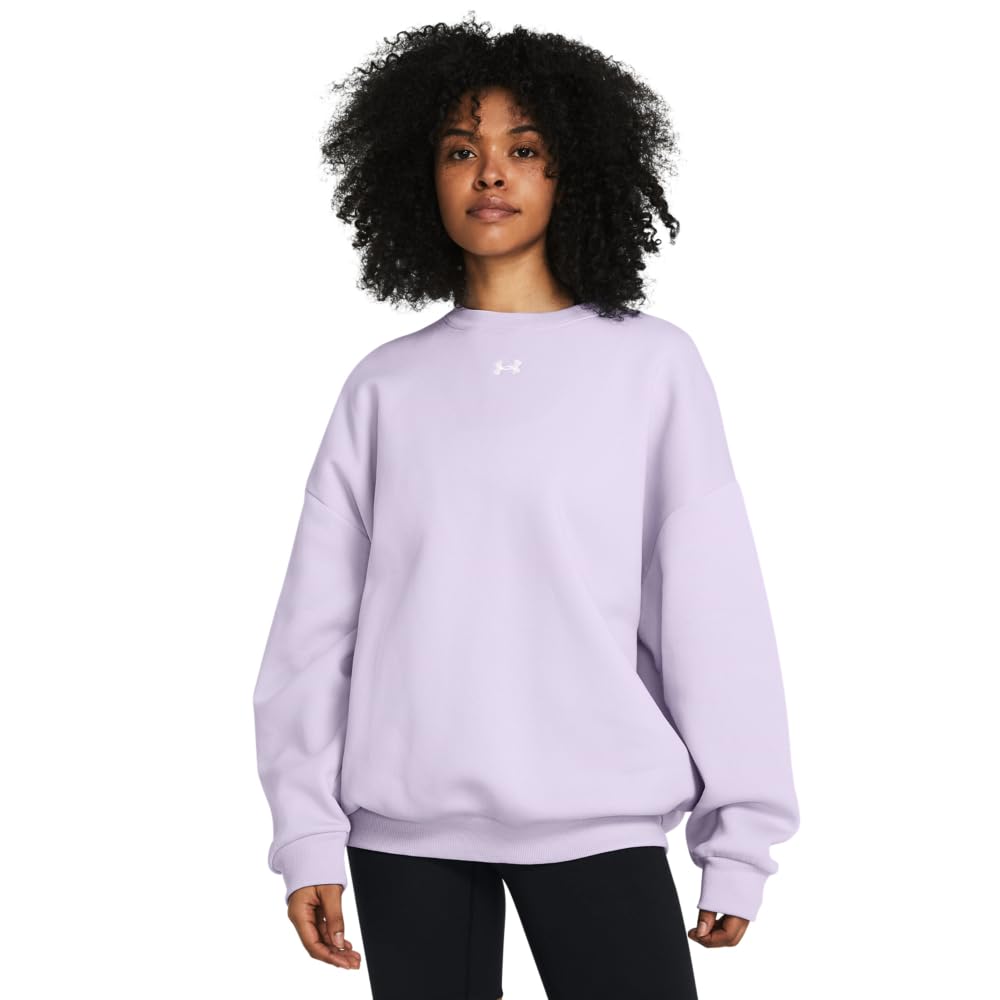 Under Armourwomens Rival Fleece Oversized Crew T-Shirt